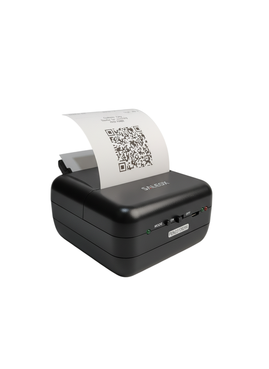 Saleox Wireless Bluetooth Thermal Printer Mockup